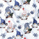 Baumwollstoff - Weihnachtswichtel und Geräte Marineblau