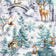 Baumwollstoff - Weihnachtsgrüne Landschaft
