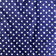 Baumwollstoff - Weiße Punkte auf Marineblau 1 cm