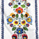 Baumwollstoff - Łowicz Folklore Marineblaue Streifen