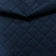 Polsterstoff gestepptes PU-Leder Diamant 5x5 - Marineblau
