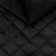 Polsterstoff Gestepptes Velours Rautenmuster 5x5 - Schwarz