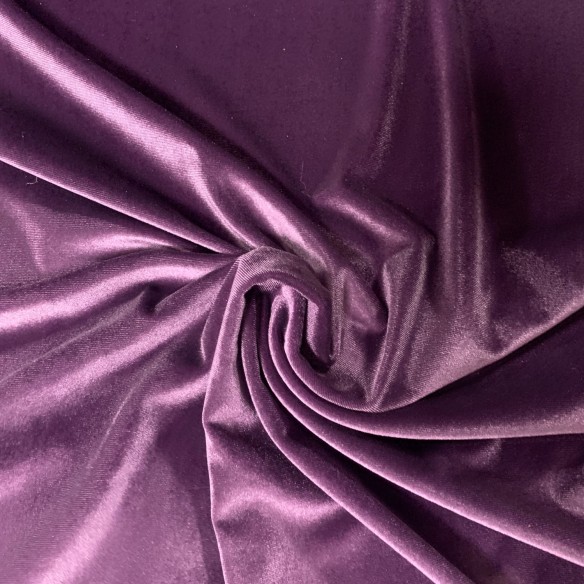 Samt - elastischer Velours - violett II