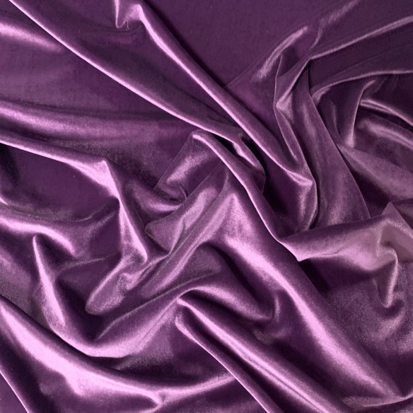 Samt - elastischer Velours - violett II