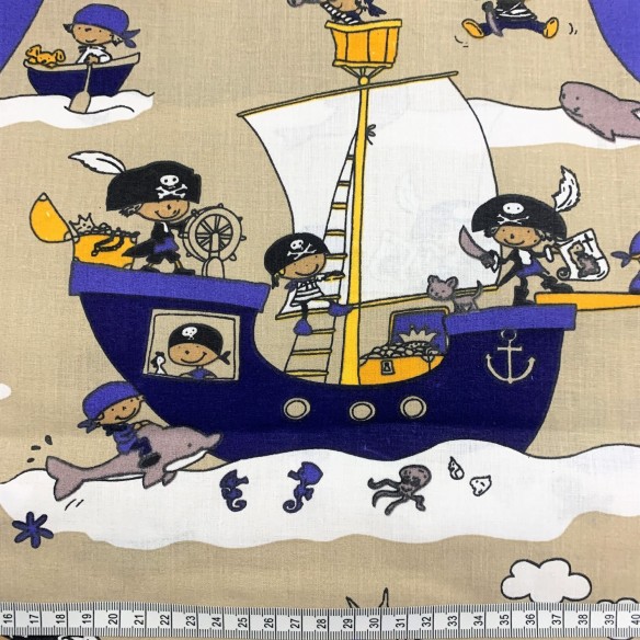 Baumwollstoff - Piraten