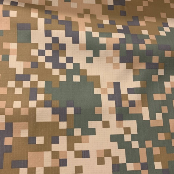 Elan-Baumwollstoff - PIXEL Camouflage