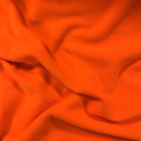 Strickstoff Polarfleece - NEON Orange