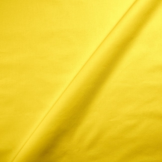 Baumwollstoff - einfarbig, gelb