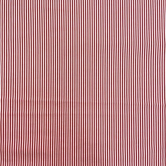 Baumwollstoff - Rote Streifen 3 mm