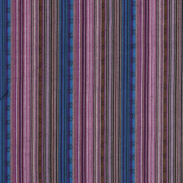 mexikanischer Jacquardstoff - violett-blaues Muster