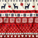 Baumwollstoff - Skandinavischer Weihnachtsrentier Rot