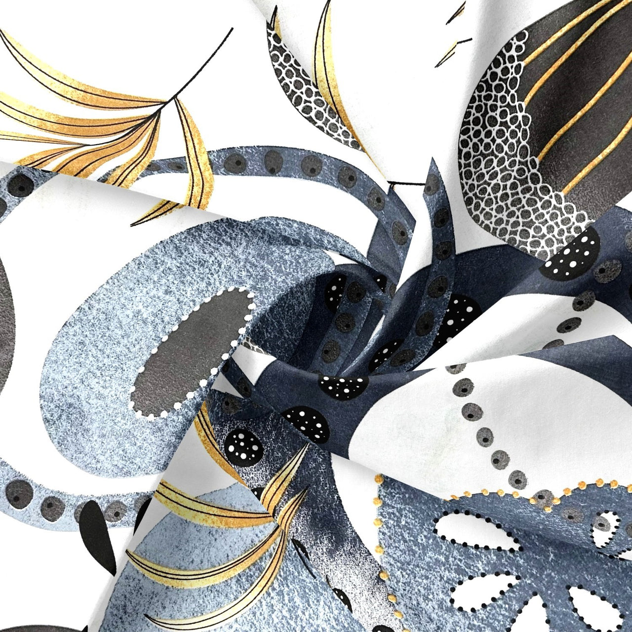 Cotton Fabric - Abstraction Gray