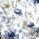 Baumwollstoff - Blauer Hibiskus