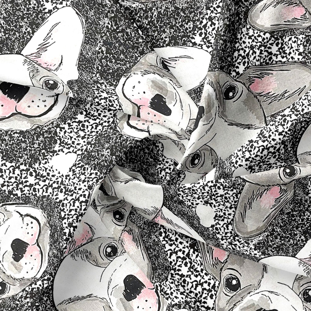 Cotton Fabric - Bulldog