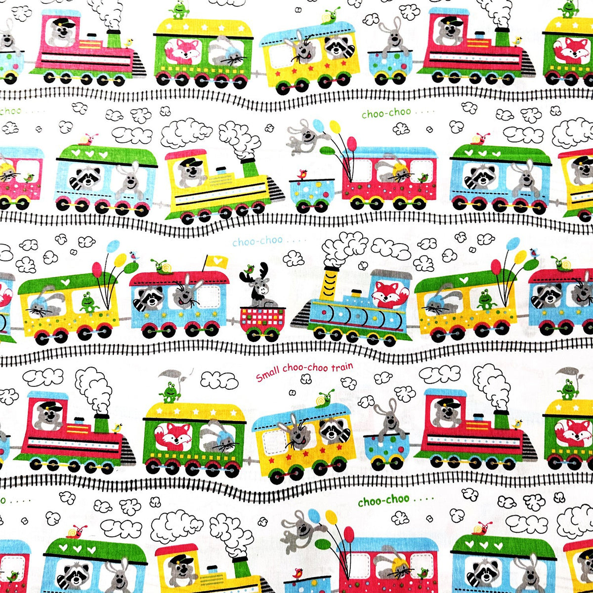 Cotton Fabric - Choo-choo