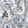 Baumwollstoff - Weihnachtswichtel Blau