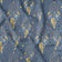 Baumwollstoff - Traumfänger und Punkte Marineblau