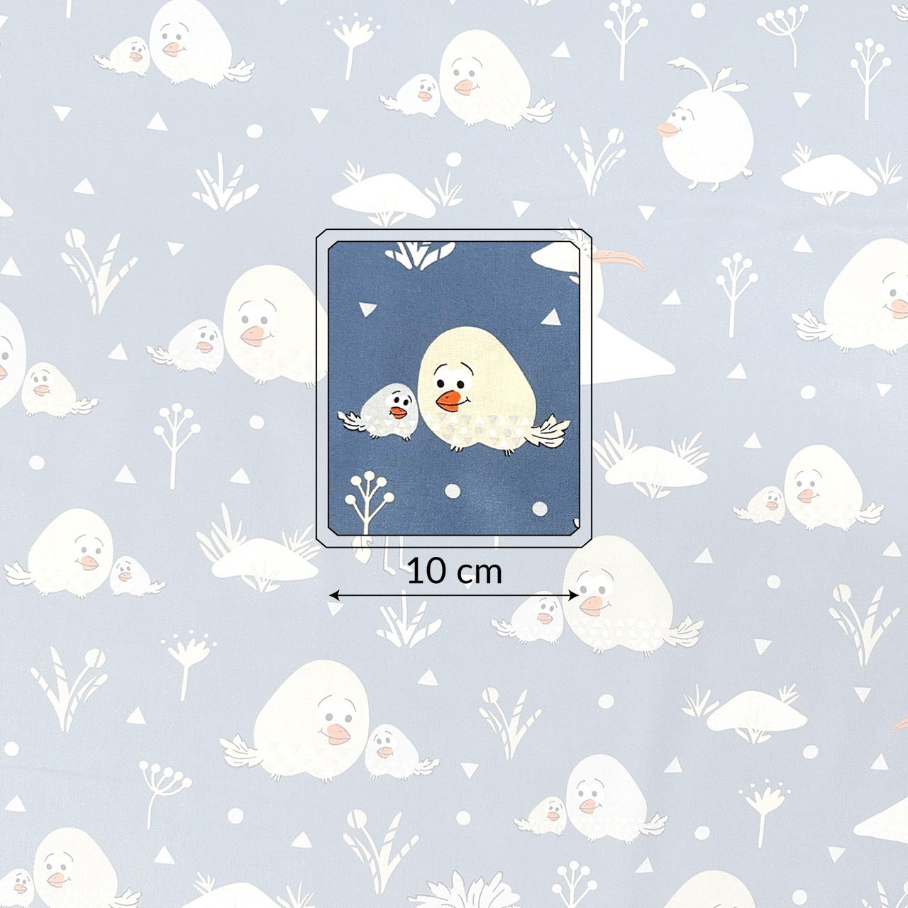 Cotton Fabric - Fluffy Birds