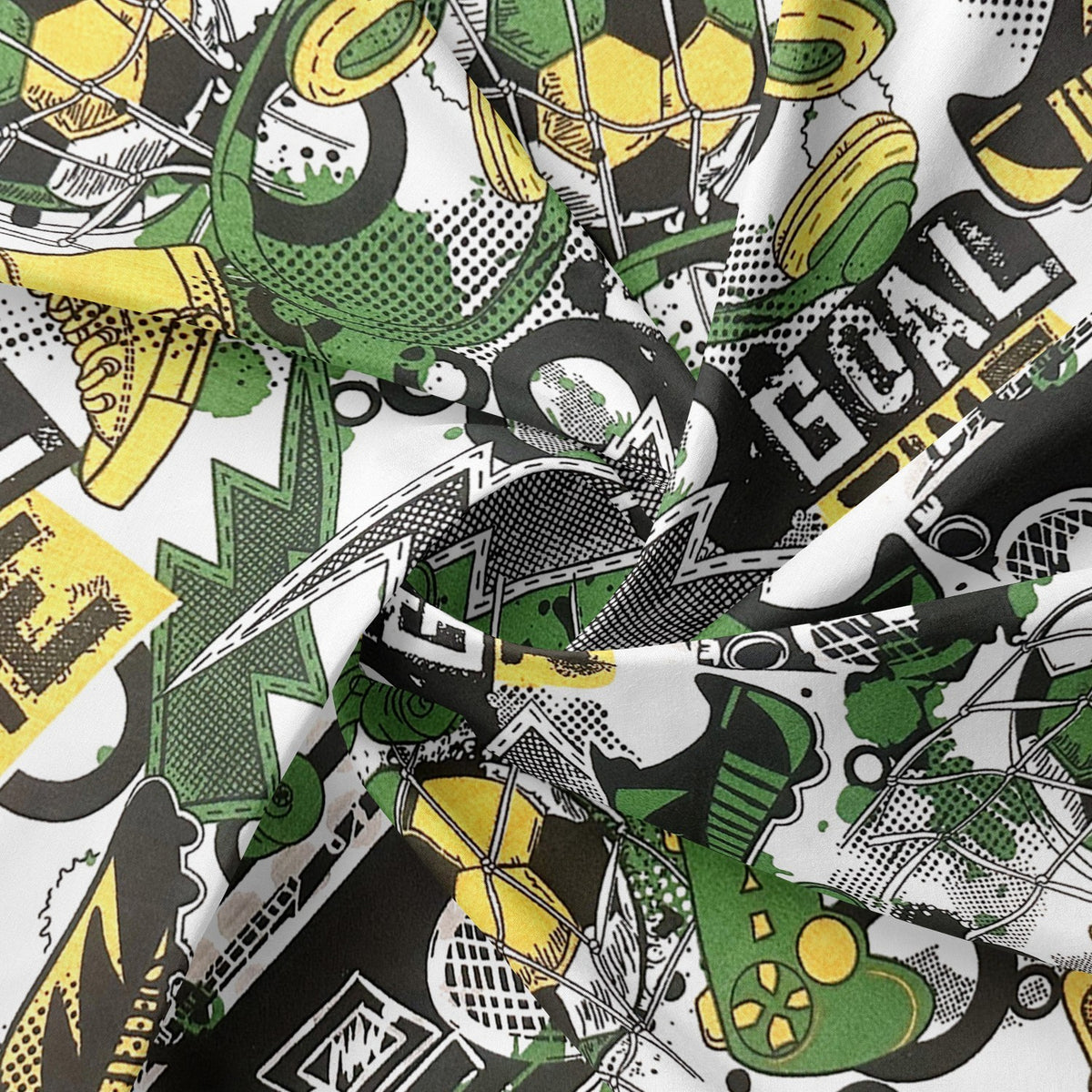 Cotton Fabric - Goal !
