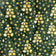 Baumwollstoff - Goldene Weihnachtsbäume Grün