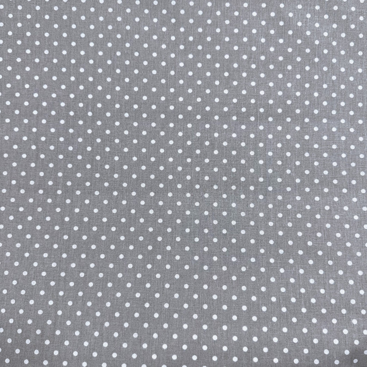 Cotton Fabric - Grey Dots 4 mm
