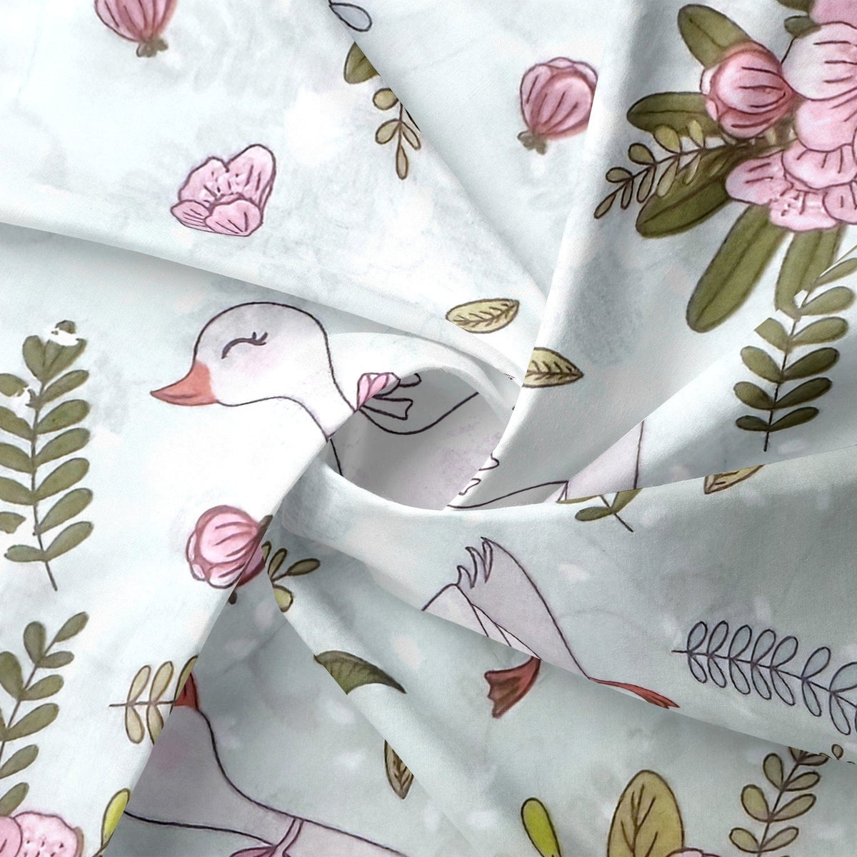 Cotton Fabric - Happy goose
