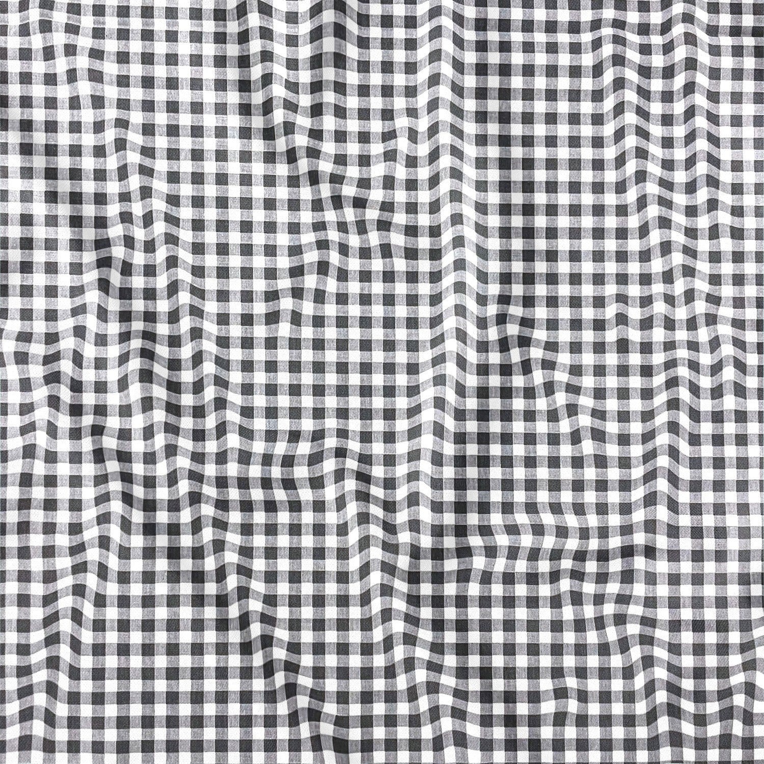 Cotton Fabric - Ikea Grid Grey