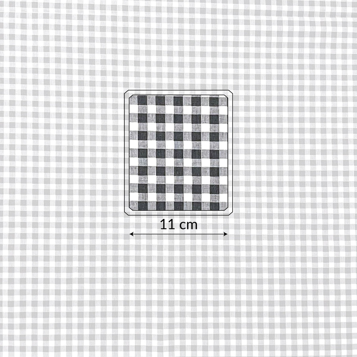 Cotton Fabric - Ikea Grid Grey