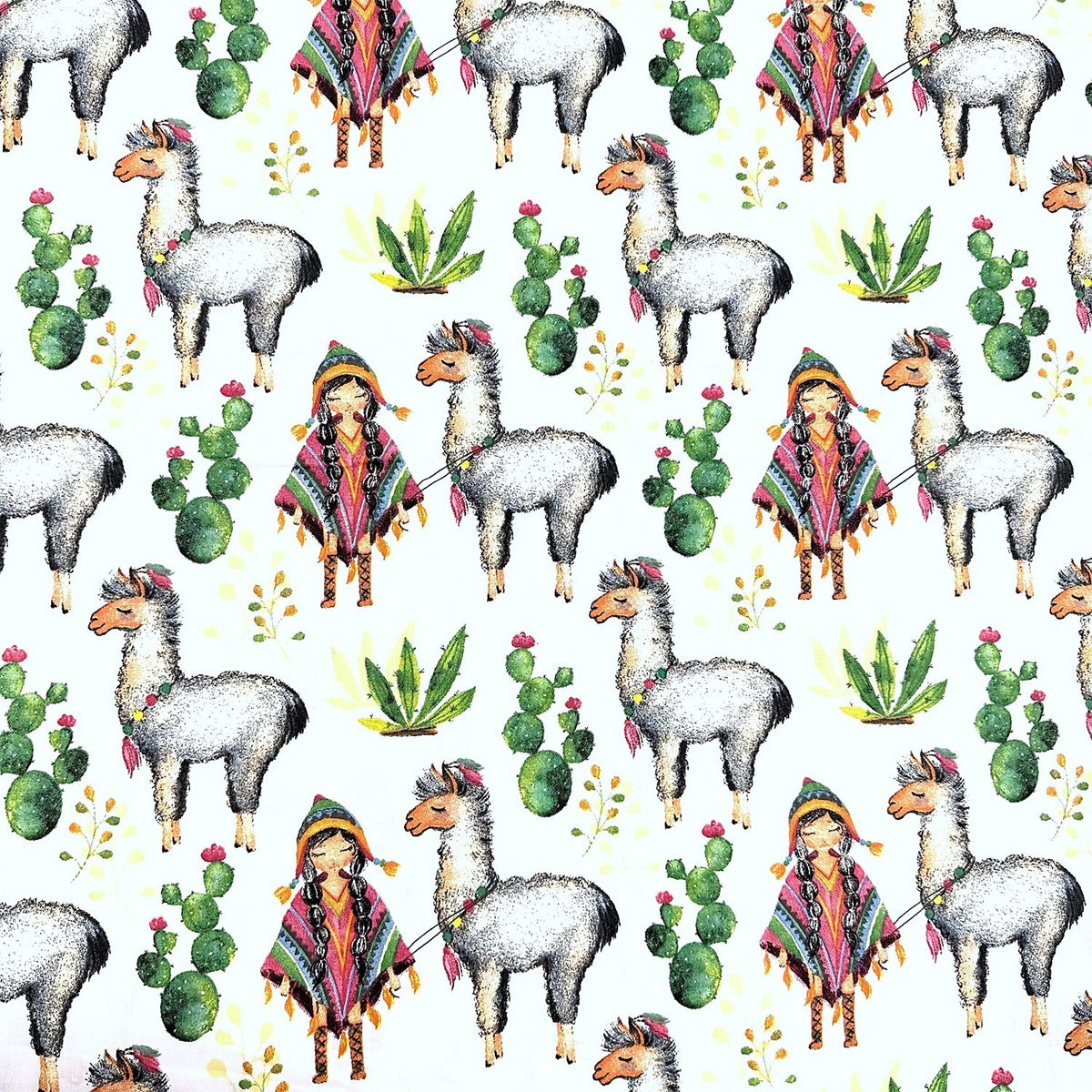Cotton Fabric - Mexican Alpaca