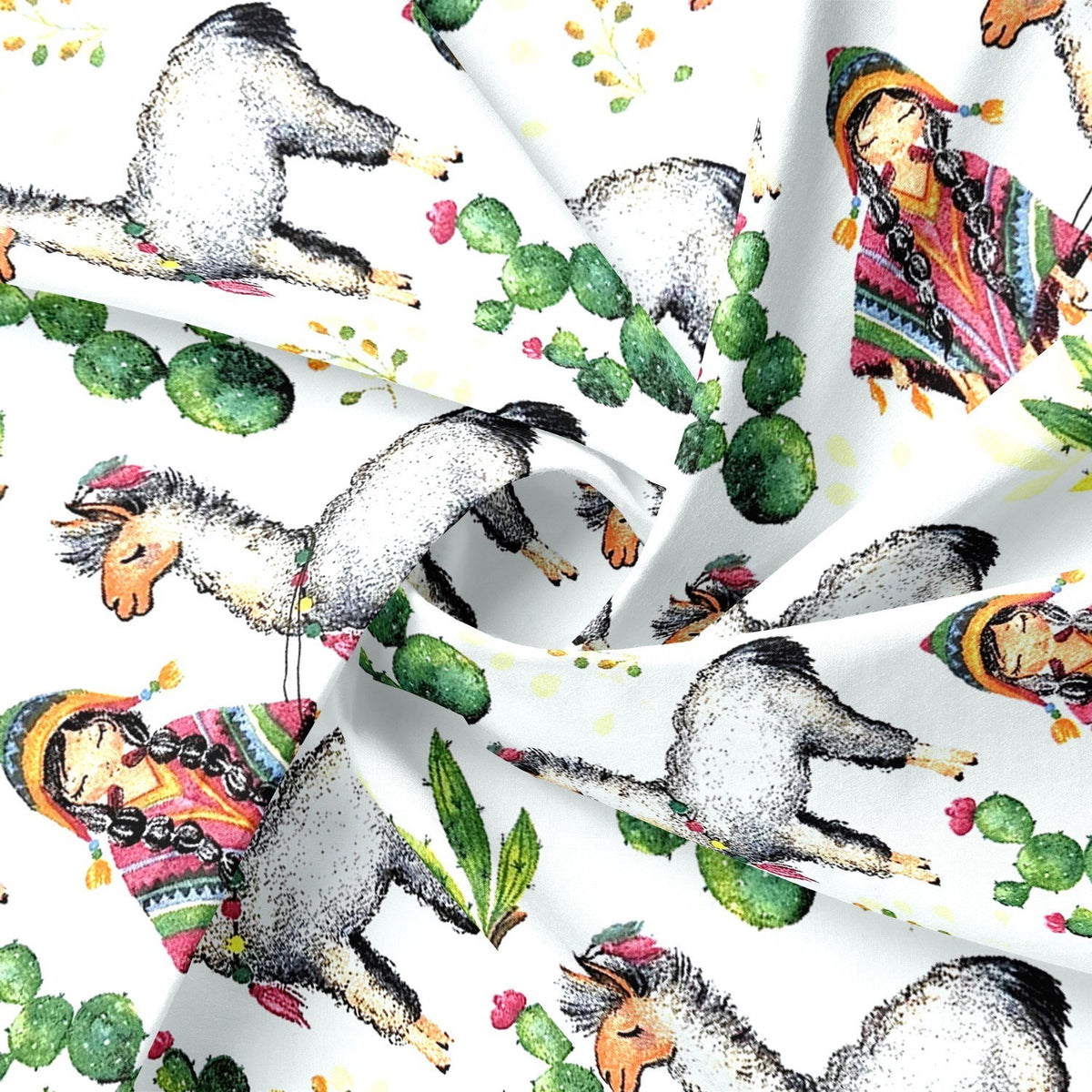 Cotton Fabric - Mexican Alpaca