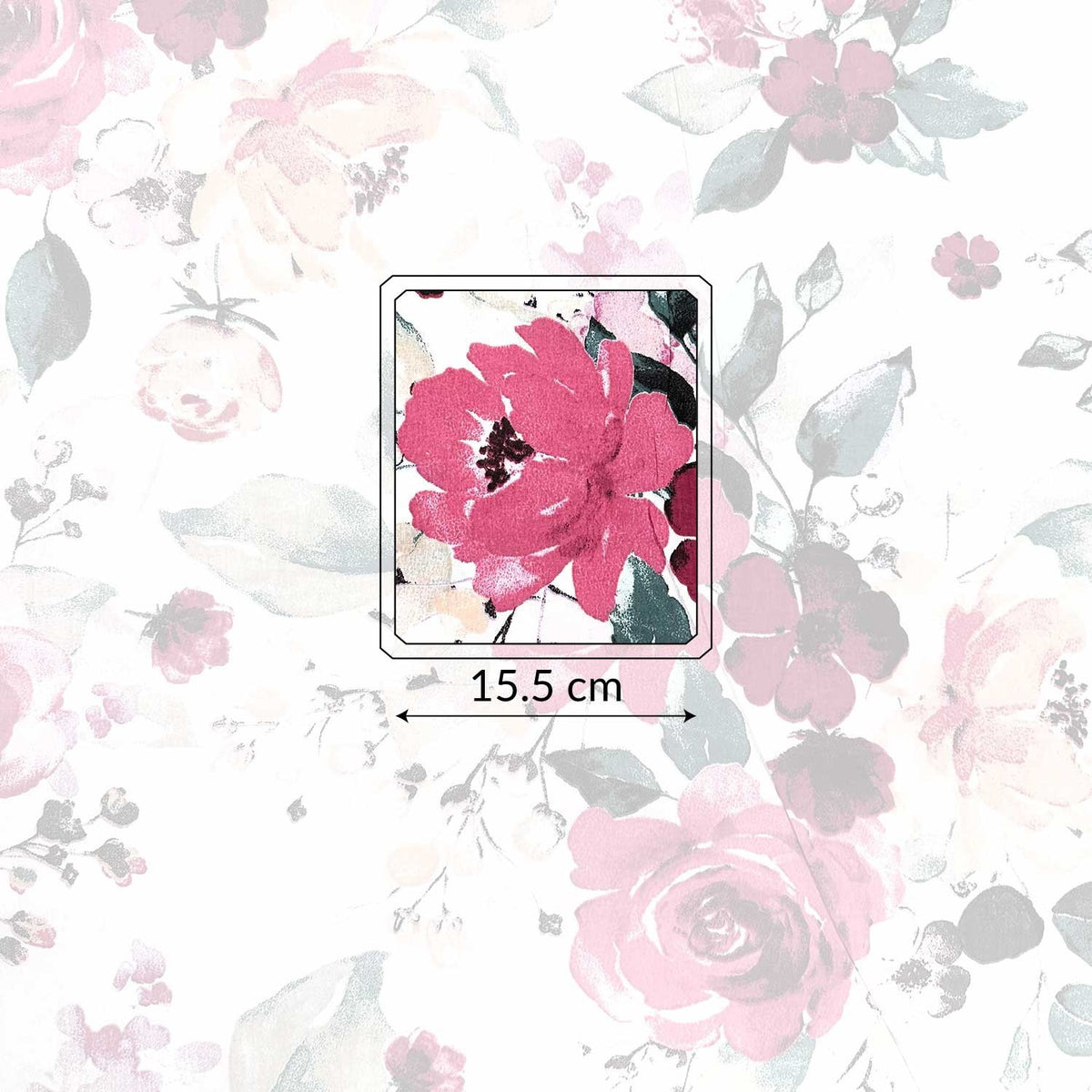Cotton Fabric - Painted roses