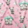 Baumwollstoff - Pastell-Pandas, Rosa