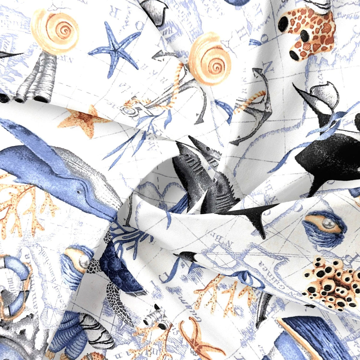 Cotton Fabric - Sea World
