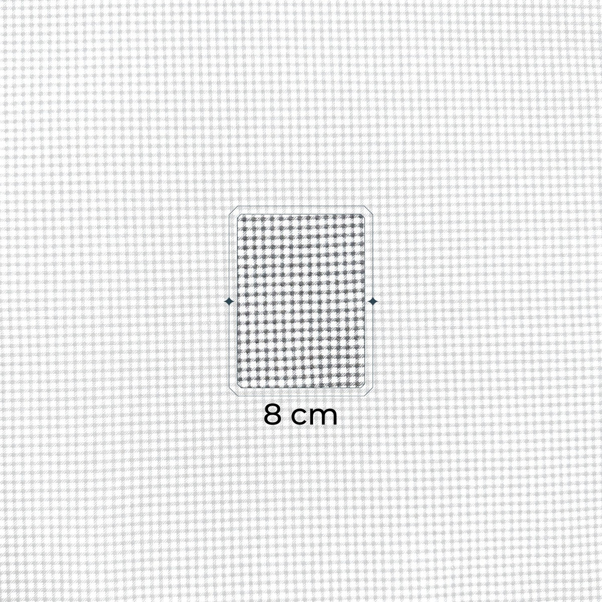 Cotton Fabric - Small Checkered pattern, Gray