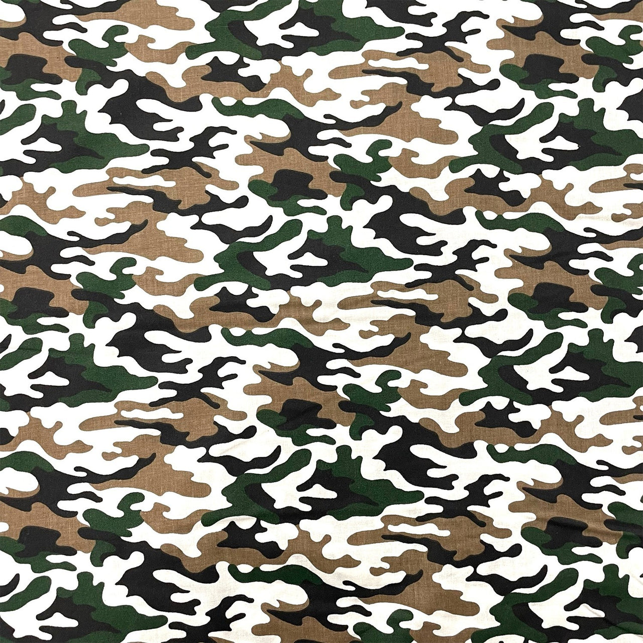Cotton Fabric - Small Military Brown Camo