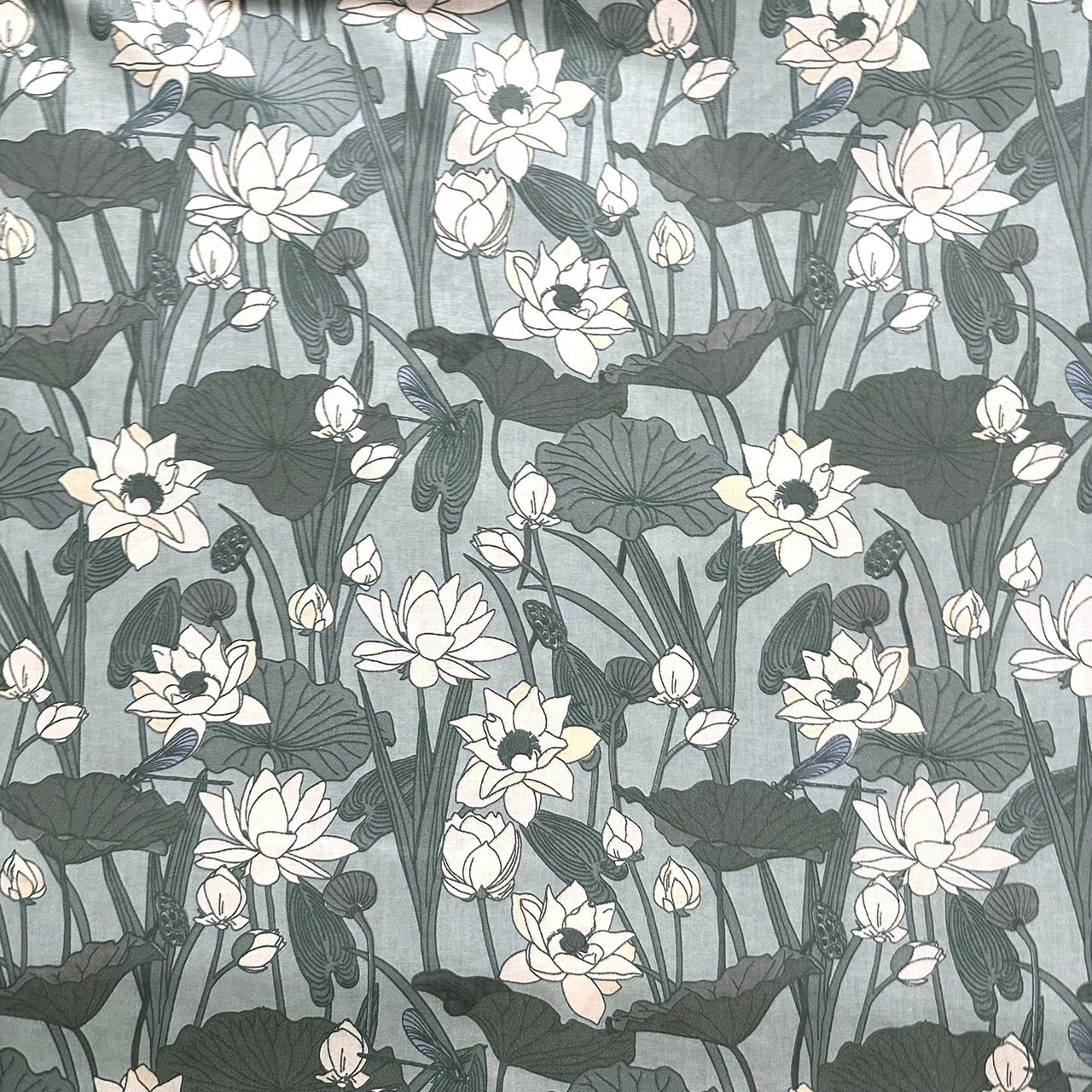 Cotton Fabric - Water lilies