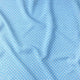 Baumwollstoff - Weiße Punkte auf Hellblau 4 mm