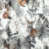 Baumwollstoff - Winterlandschaft, Grau