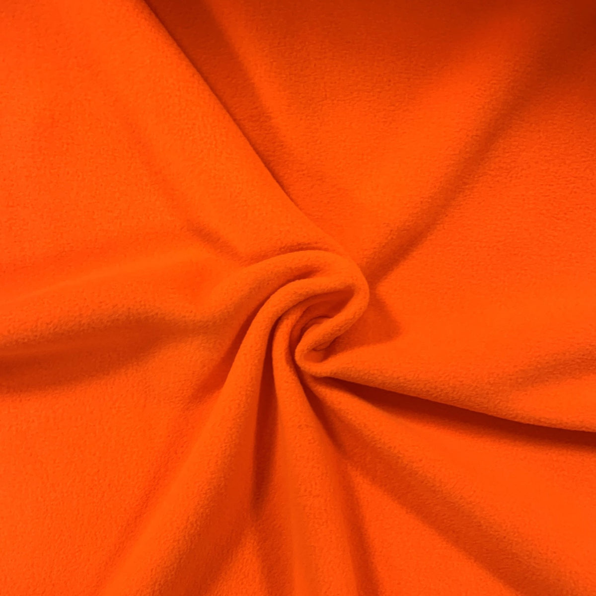 Knitted Polar Fleece Fabric - NEON Orange