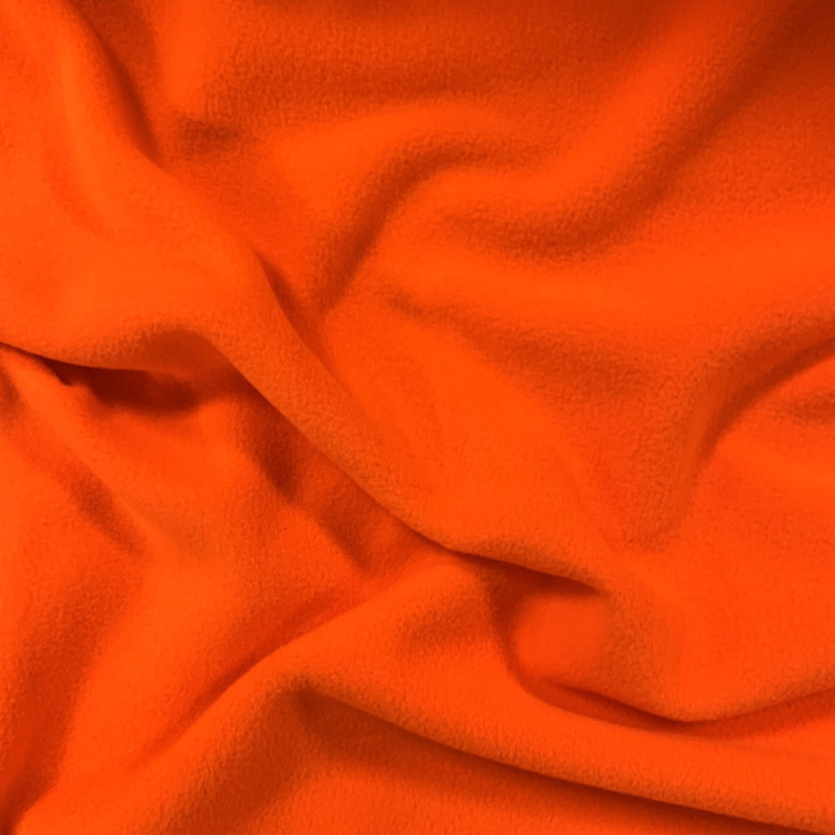 Knitted Polar Fleece Fabric - NEON Orange