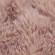 Gestrickter zotteliger Stoff - Hell-Asche