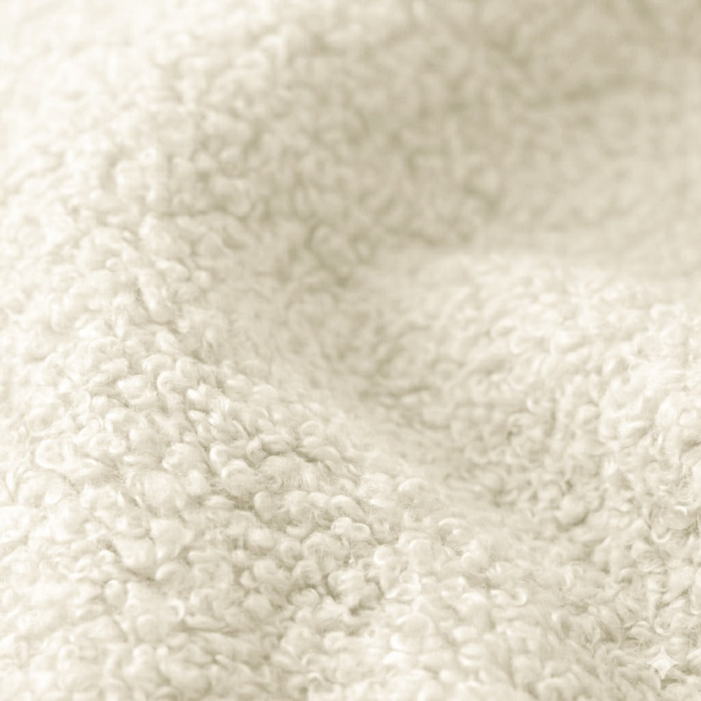 Polsterstoff NOW OR NEVER RECYCLED Velours - Weiß