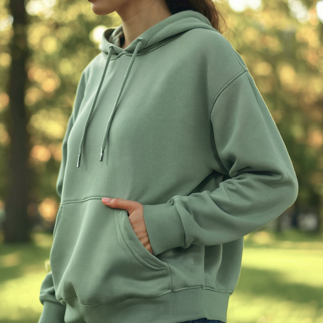 Thick Brushed Sweatshirt - Dirty Mint