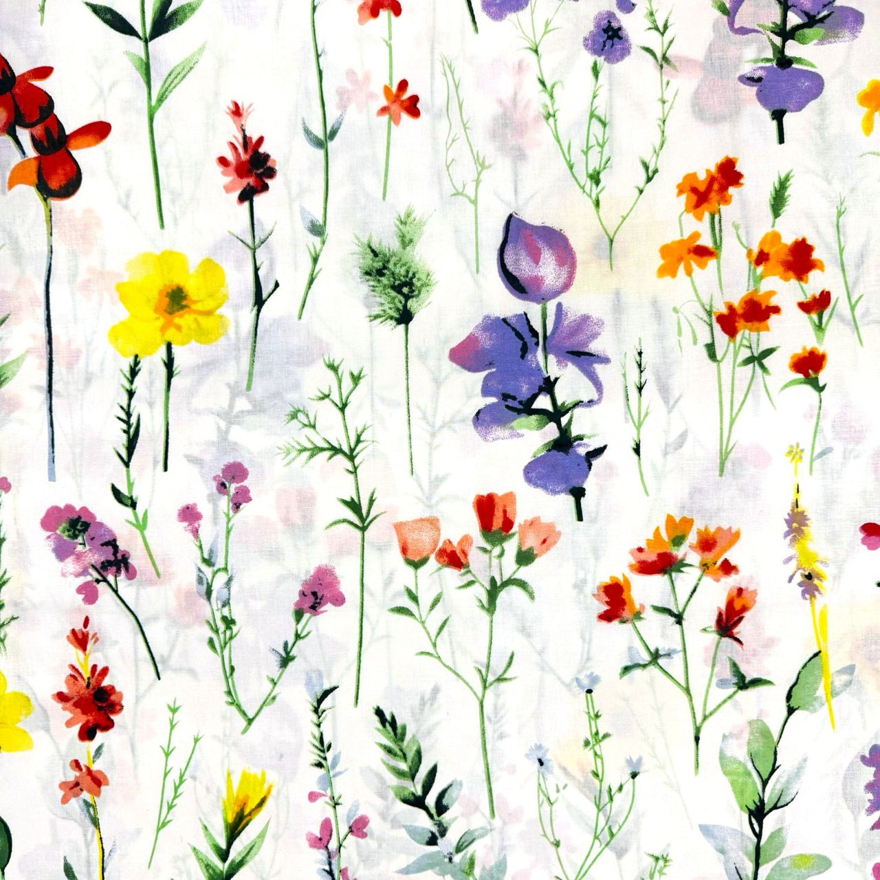 Cotton Fabric - Colorful Meadow - PINaPIN
