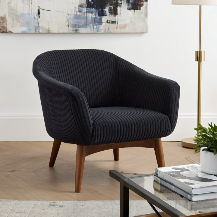 Upholstery Fabric LINCOLN Velour - Black
