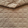 Polsterstoff gestepptes Mikrofaser Rautenmuster 5x5 - Beige