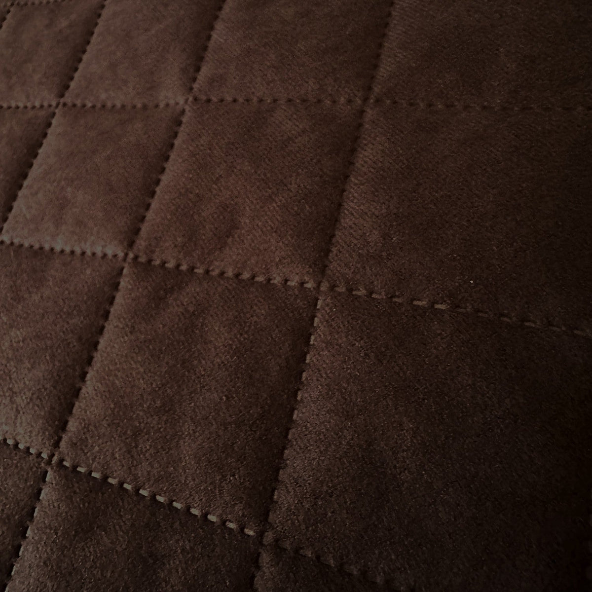 Upholstery Fabric Quilted Microfiber Diamond 5x5 - Brown