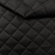 Polsterstoff gestepptes PU-Leder Rautenmuster 5x5 - Schwarz