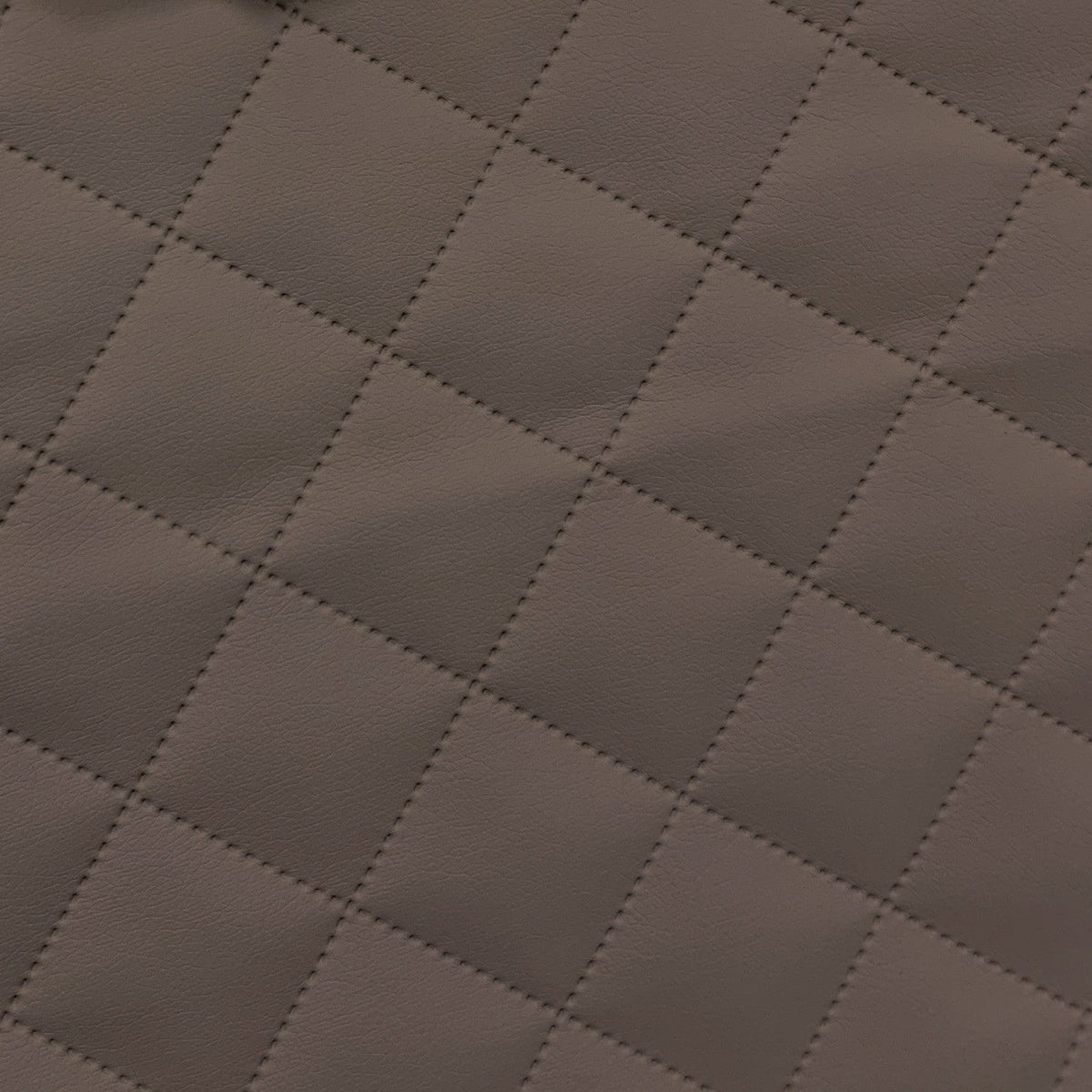 Upholstery Fabric Quilted PU Leather Diamond 5x5 - Elephant