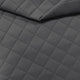 Polsterstoff gestepptes PU-Leder Diamant 5x5 - Grau